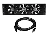 Sanus Component Series CAFH01 - Rack fan panel - High Volume - black - 3U - 19"