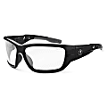 Ergodyne Skullerz Safety Glasses, Baldr, Black Frame Anti-Fog Clear Lens