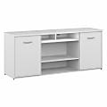 Bush® Business Furniture 72"W Office Storage Cabinet With Doors And Shelves, White, Standard Delivery