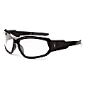 Ergodyne Skullerz Safety Glasses, Loki, Black Frame Anti-Fog Clear Lens