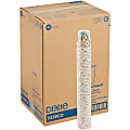 Dixie PerfecTouch 8 oz Insulated Paper Hot Coffee Cups by GP Pro - 8 fl oz - Coffee Haze - Paper, Cellulose Fiber - Hot Drink - 50 Pack - 20 / Carton 1 thumbnail image