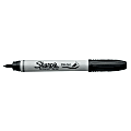 Sharpie® Brush-Tip Permanent Markers, Black Ink, Pack Of 12 Markers