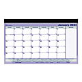 2024 Brownline® Magnetic Monthly Desk Pad Calendar, 17-3/4" x 10-7/8", January To December 2024 , C181700A