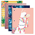 Office Depot® Brand Fashion Notebook, 10-1/2" x 8-1/2", College Ruled, 160 Pages (80 Sheets), Tropical