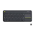 Logitech® K400 Plus Wireless Touch Keyboard, Black, 920-007119