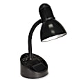 Ledu Organizer Incandescent Desk Lamp, 16 1/2"H, Black