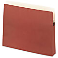 Universal 15242 Expansion File Pocket - Legal - 8.5" x 14" - Straight Tab Cut on Top - 1.75" Expansion - 25 / Pack - Redrope 1 thumbnail image