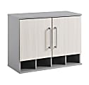 Ameriwood™ Home Latitude Wall Cabinet, 2 Shelves, Natural/Gray