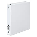 Just Basics® Basic View 3-Ring Binder, 1" Round Rings, White 1 thumbnail image