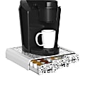 Mind Reader "Anchor" Coffee Pod Triple Drawer For 36 K-Cup® Pods, White 1 thumbnail image