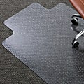 ES Robbins Everlife Medium-pile Chairmats with Lip - Carpeted Floor - 48" Length x 36" Width - Clear