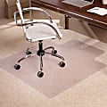 ES Robbins Everlife Chairmat - Office, Home, School, Indoor - 60" Length x 46" Width x 0.38" Thickness - Lip Size 25" Length x 12" Width - Clear