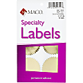 Maco Notary Gold Foil Seals - Round - 2.25" Diameter - Self-adhesive - For Award, Certificate, Legal Document - Gold - 32 / Pack 1 thumbnail image