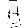 Lorell 2-sided Dry-Erase Easel with Flip-Chart Clip - 36" (3 ft) Width x 24" (2 ft) Height - Melamine Surface - Black Steel Frame - Rectangle - 1 Each 1 thumbnail image