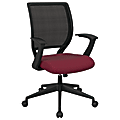 Office Star™ Work Smart Mesh Task Chair, Cabernet/Black