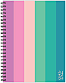 2024-2025 Willow Creek Press Weekly/Monthly Planner, 6-1/2" x 8-1/2", Cabana Stripe, July To June, 46234