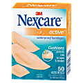 3M™ Nexcare™ Extra Cushion Active Bandages, Assorted Sizes, Pack Of 50 1 thumbnail image