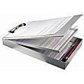 Office Depot® Brand Dual Form Holder Storage Clipboard, 89% Recycled, 14" x 9", Aluminum