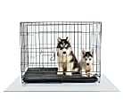Floortex Tex Dog Crate Floor Protector, 48" x 53", Clear
