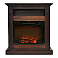 Cambridge® Sienna Electric Fireplace With 1,500W Log Insert, 34", Walnut 1 thumbnail image