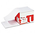 Universal Dot Matrix Continuous Paper - White - 92 Brightness - 9 1/2" x 11" - 20 lb Basis Weight - 2300 Sheet 1 thumbnail image