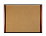 3M™ Cork Bulletin Board, 48" x 72", Aluminum Frame With Mahogany Finish 1 thumbnail image
