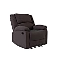 Relax A Lounger Price Microfiber Manual Recliner, Chocolate 1 thumbnail image
