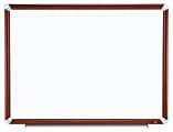 3M™ Melamine Dry-Erase Board With Elegant-Style Aluminum Frame, Mahogany Finish, 36" x 24" 1 thumbnail image