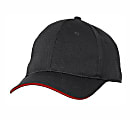 Chef Works Cool Vent Baseball Cap, Black/Red 1 thumbnail image