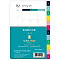 Simplified System by Emily Ley 2022 Monthly Calendar Refill, Loose-Leaf, Desk Size, 5 1/2" x 8 1/2", January to December 2022 1 thumbnail image