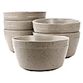 Bee and Willow Milbrook 6-Piece Stoneware Bowl Set, 6”, Mocha 1 thumbnail image