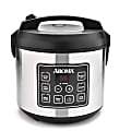 Aroma ARC-150SB 20-Cup Digital Cool-Touch Rice Cooker, 10-7/8”H x 11-1/4”W x 10-7/8”D, Silver