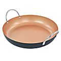 Oster Stonefire Carbon Steel Non-Stick Paella Pan, 11”, Copper