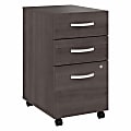Bush Business Furniture Hybrid 28"D Vertical 3-Drawer Mobile File Cabinet, Storm Gray, Delivery 1 thumbnail image