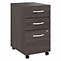 Bush Business Furniture Hybrid 28"D Vertical 3-Drawer Mobile File Cabinet, Storm Gray, Delivery