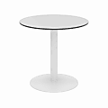 KFI Studios Eveleen Square Outdoor Bistro Patio Table, 41”H x 30”W x 30”D, Gray/Silver