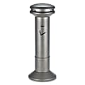 Rubbermaid® Commercial Infinity™ Cylindrical Metal Smoking Receptacle, High-Capacity, 6.7 Gallons, Antique Pewter