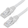 StarTech.com 1ft White Cat6 Patch Cable with Snagless RJ45 Connectors - Short Ethernet Cable - 1 ft Cat 6 UTP Cable - N6PATCH1WH 1 thumbnail image