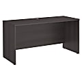 Bush Business Furniture Studio C Credenza Desk, 60"W x 24"D, Storm Gray, Premium Installation