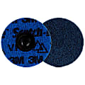 Scotch-Brite Quick Change Abrasive Pad, 3" Grit, Blue 1 thumbnail image