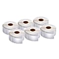 DYMO® Multipurpose Labels For LabelWriter® Label Printers, 1" x 2 1/8", White, 500 Labels Per Roll, Pack Of 6 Rolls 1 thumbnail image