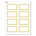 Avery® Print-To-The-Edge Cards With Sure Feed® Technology, S00-D1M-PRMWC10, Rectangle, 2" x 3-1/2", Matte White, Preprinted Gold Beads Design, Pack Of 80 1 thumbnail image