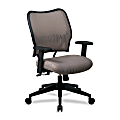 Office Star™ Space Veraflex Professional Task Chair, 40"H x 27"W x 26 1/2"D, Black Frame, Latte Fabric