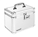 IdeaStream Vaultz Small Locking Storage Box, 7"H x 7"W x 7"D, White