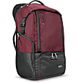 Solo Varsity Carrying Case (Backpack) for 17.3" Notebook - Burgundy - Bump Resistant Interior, Scratch Resistant Interior - Nylon - Shoulder Strap - 21" Height x 13.5" Width x 7" Depth - 1 Pack