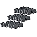 Charles Leonard Multi-Purpose Mini Dry-Erase & Chalkboard Erasers, 2", Black, 12 Per Pack, Set Of 3 Packs 1 thumbnail image
