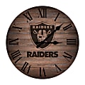 Imperial NFL Rustic Wall Clock, 16”, Las Vegas Raiders