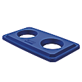 Suncast Commercial Bottle And Can Lid For 23-Gallon Trash Cans, Blue 1 thumbnail image