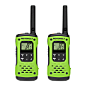 Motorola Solutions Talkabout 35 Mi. Waterproof 2-Way Radios, 7.8"H x 2.4"W x 1.5"D, Green, T600, Pack Of 2 Radios