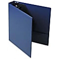 Universal D-Ring Binder With Label Holder, 8 1/2" x 11", 1.5" Capacity, Royal Blue